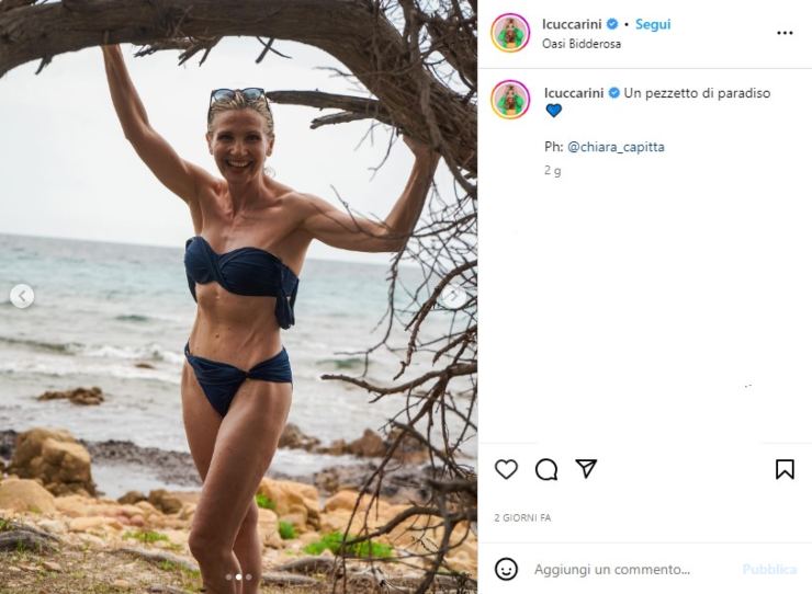 Lorella Cuccarini foto bikini 