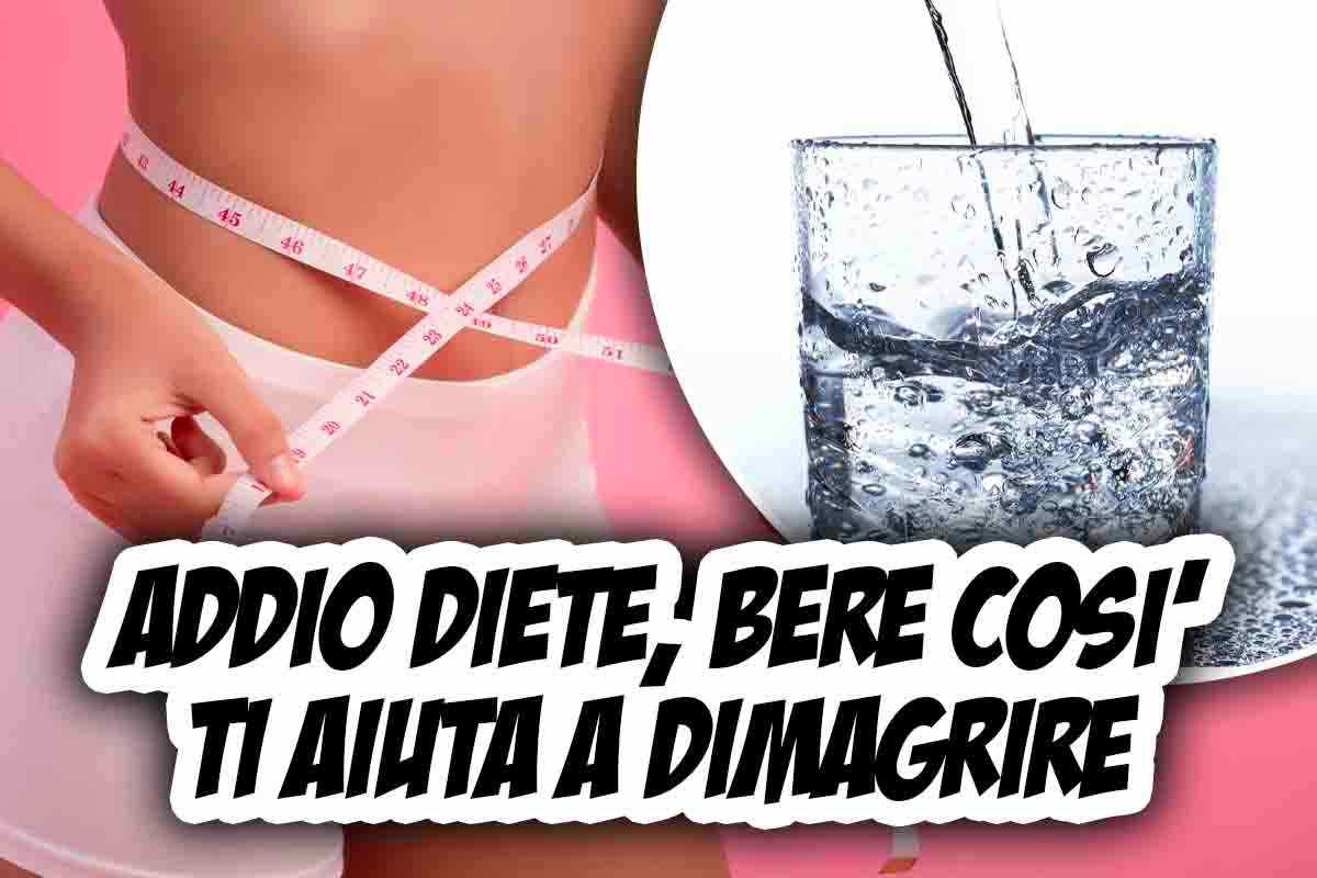 Bere acqua e perdere chili: cosa fare