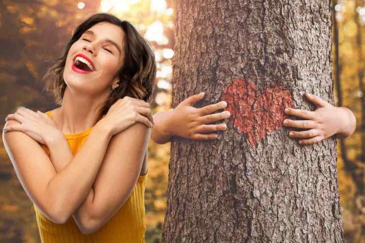 i benefici di abbracciare un albero