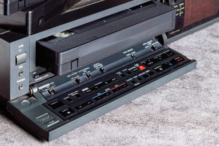 Videocasette VHS registratore