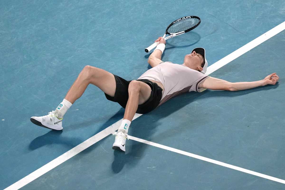 Sinner tatuaggio tifoso trionfo Australian Open
